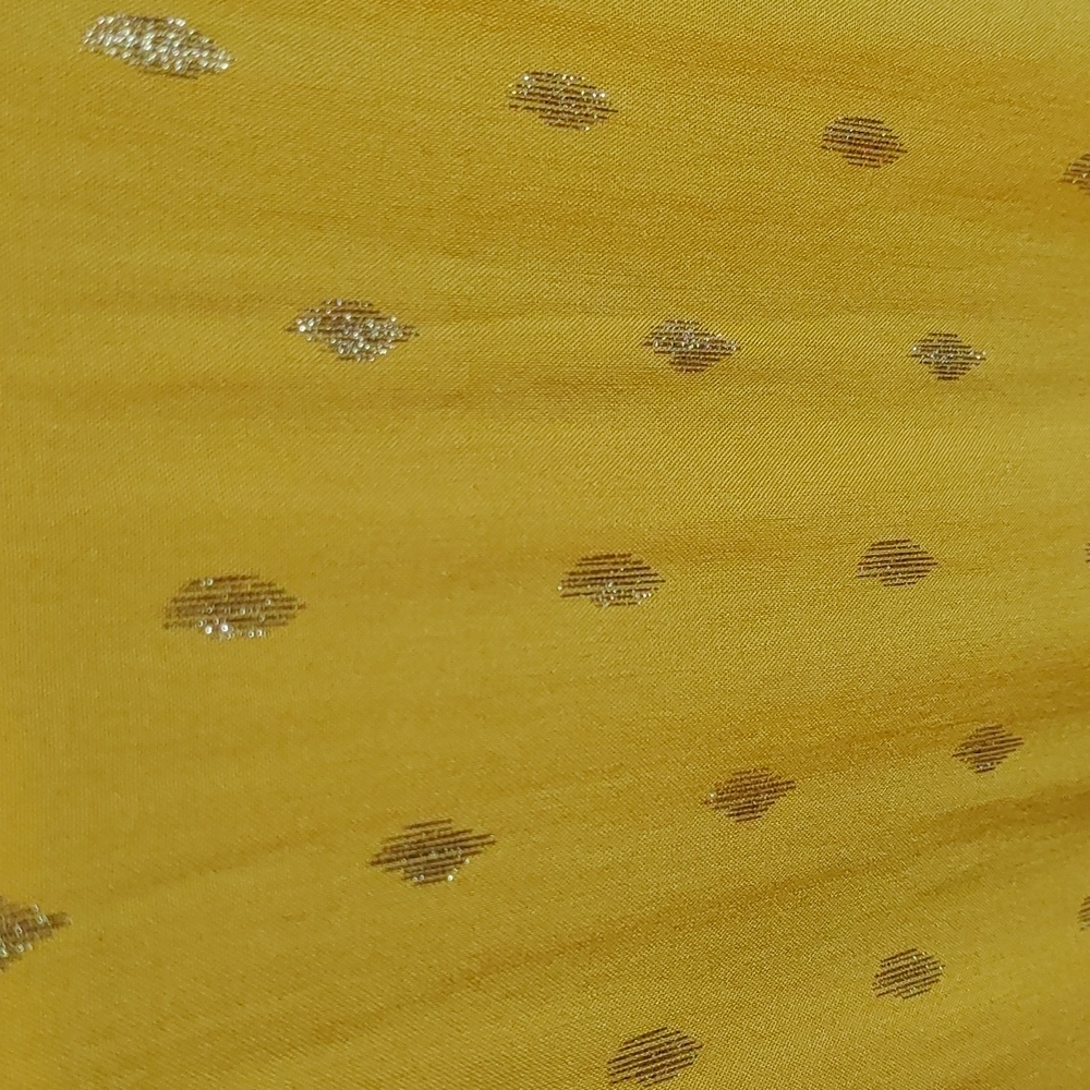 Solitaire Yellow Button-Down Short Sleeve Top - Picture 3 of 6
